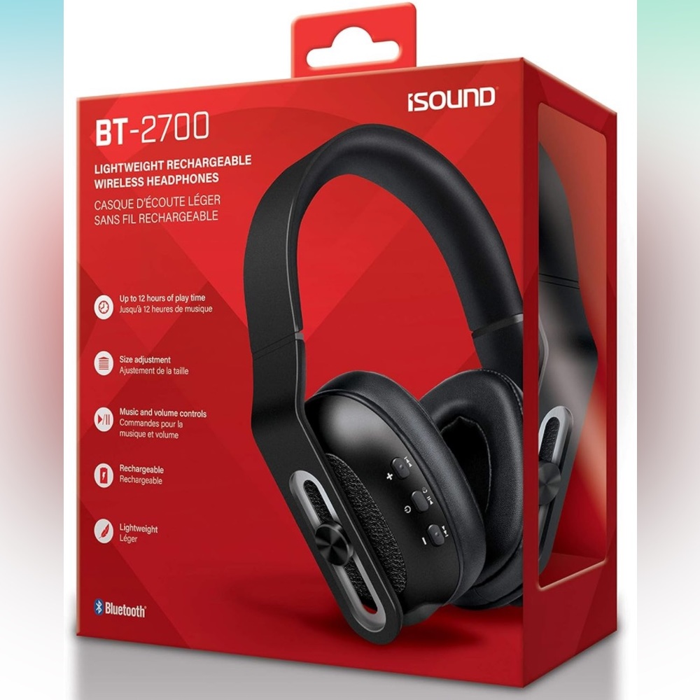 NEW Open Box Wireless BT-2700 with Bluetooth: Premium Lightweight Rechargeable